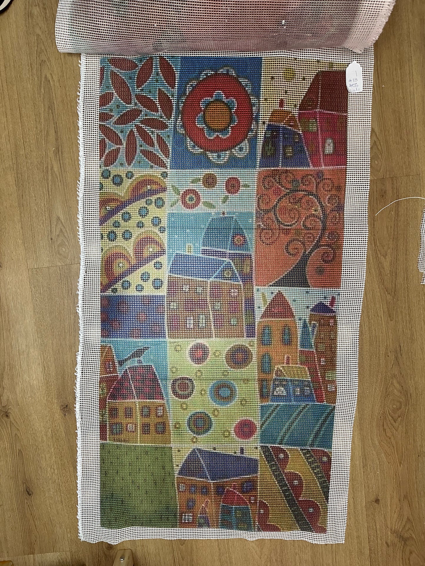 My Workshop Kit Alfombra Punto Cruz Cuadros casas