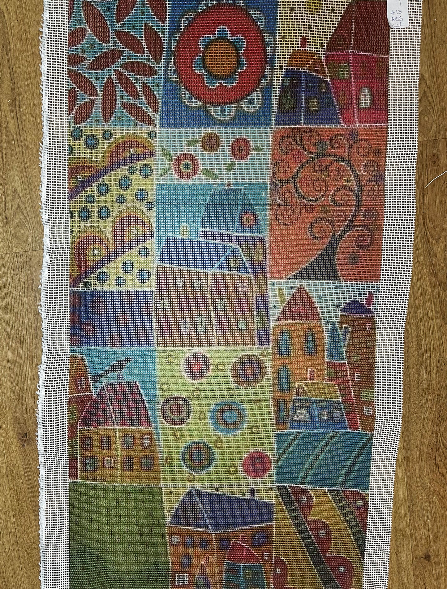 My Workshop Kit Alfombra Punto Cruz Cuadros casas