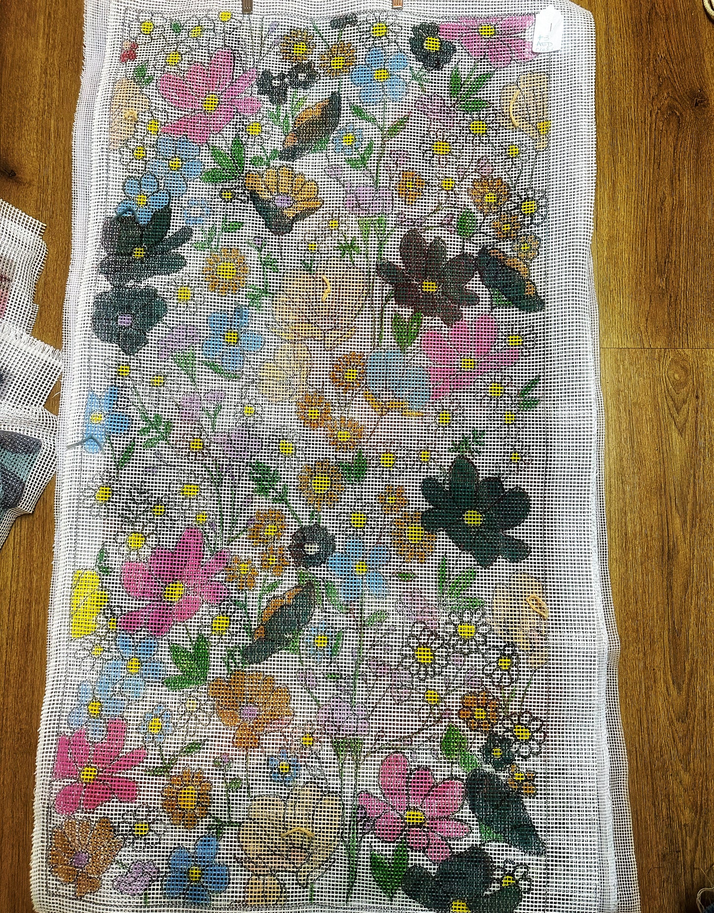 Kit Alfombra Punto Cruz Flores Silvestres My Workshop