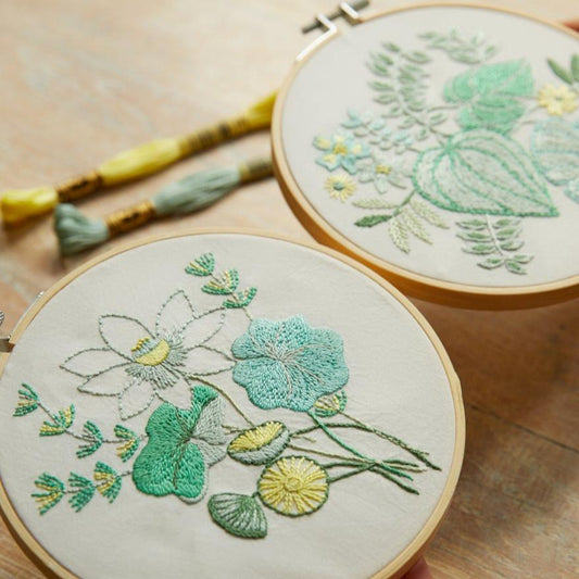 Duo Kit Bordado – Jardín Acuático