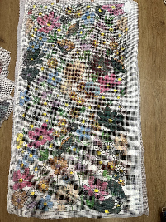 Kit Alfombra Punto Cruz Flores Silvestres My Workshop