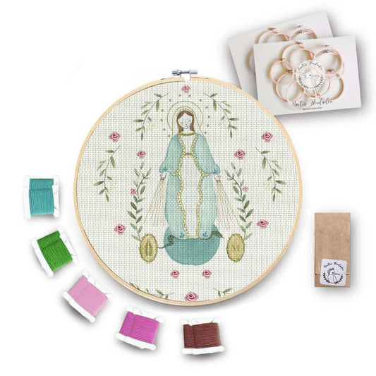 Kit para bordar Virgen de los Rayos