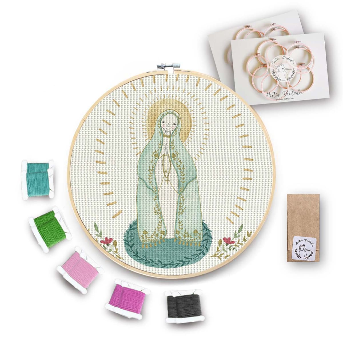 Kit para bordar Virgen de Fátima